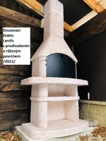Eneko Landis zahradní krb s douzovacím komínem